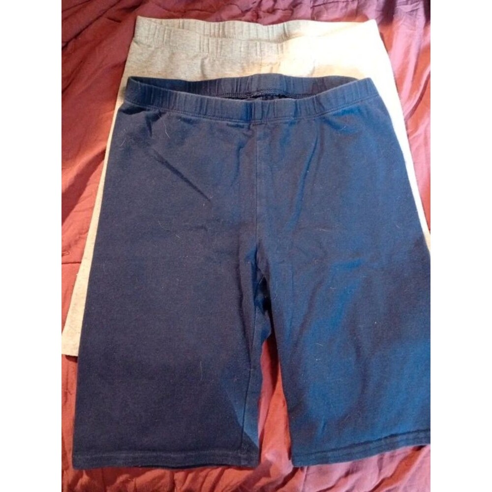 Girls size 16 Arizona Jean Co shorts- grey & dark blue